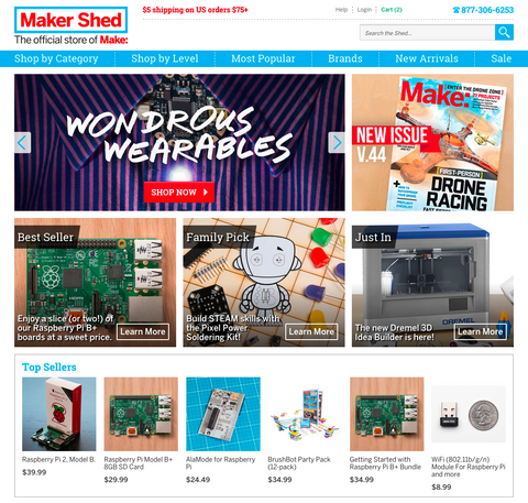 Maker Shed Screenshot