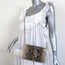Jimmy Choo Lizzie Star-Studded Crossbody Sand Snakeskin Print Leather Clutch NEW
