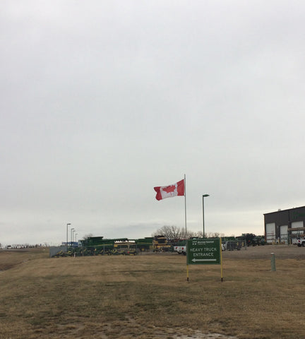 Canada flag - Taber Alberta. Kites