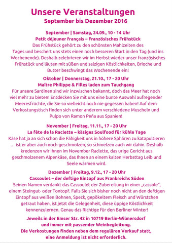Herbst-Events bei Maître Philippe & Filles S. 2