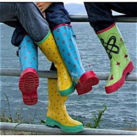 Contemporary Irish-designed Wellington boots