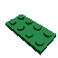4x2 flat Green Lego Brick
