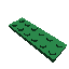 6x2 Flat Green Lego Brick