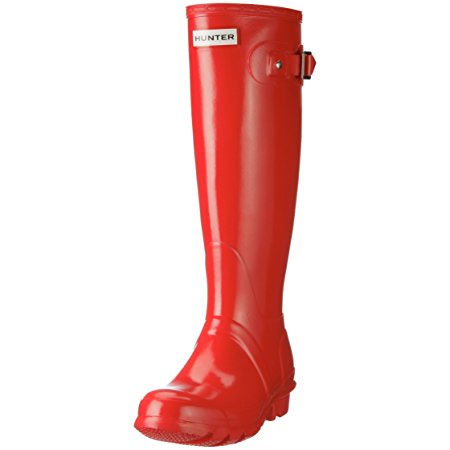 Red Gloss Hunter Wellies