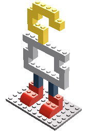 Final Lego Coat Stand