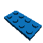 Flat Blue 4x2 Lego Brick