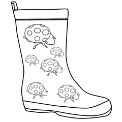 Ladybird Welly Outline