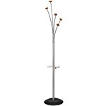 Modern Metal and Wood Coat Stand