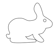 Rabbit outline