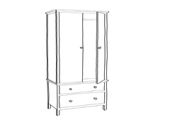 Wardrobe Furniture Outline