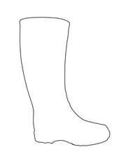 Wellington Boot Outline