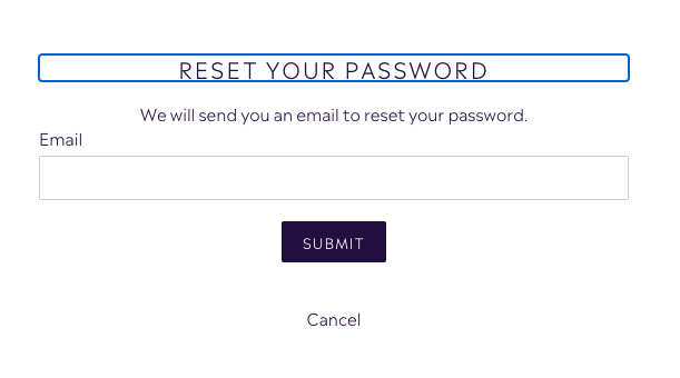 Reset your Password for your Customer Account - Purple Urchin's Loyalty Points Program 