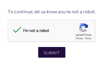 Confirm Captcha to reset your password - Purple Urchin's Loyalty Points program 