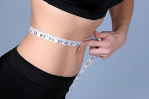 measuring waist, weight loss, lose inches