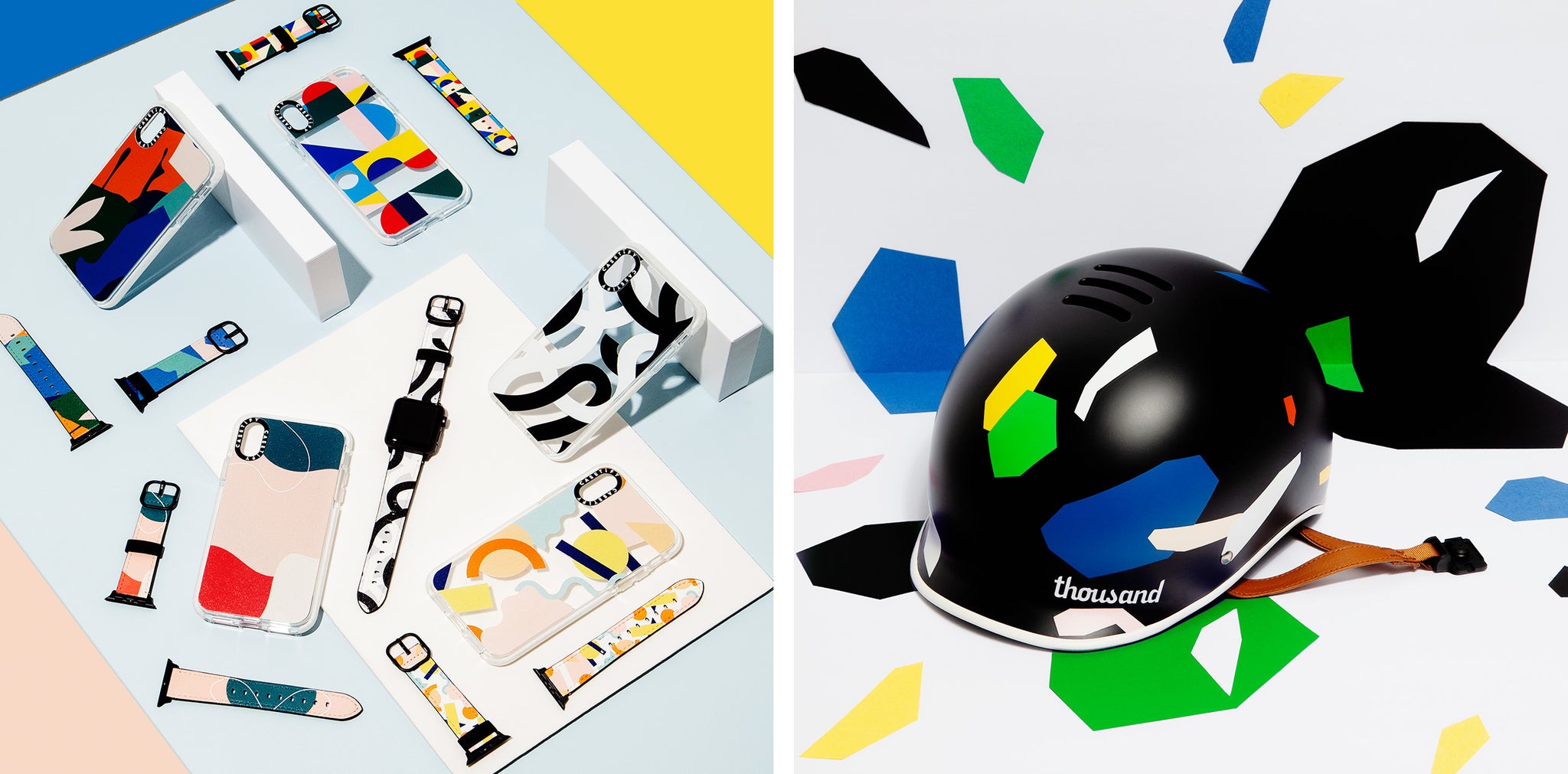 Poketo Collaborations with Casetify iPhone accessories & Thousand Bike Helmets