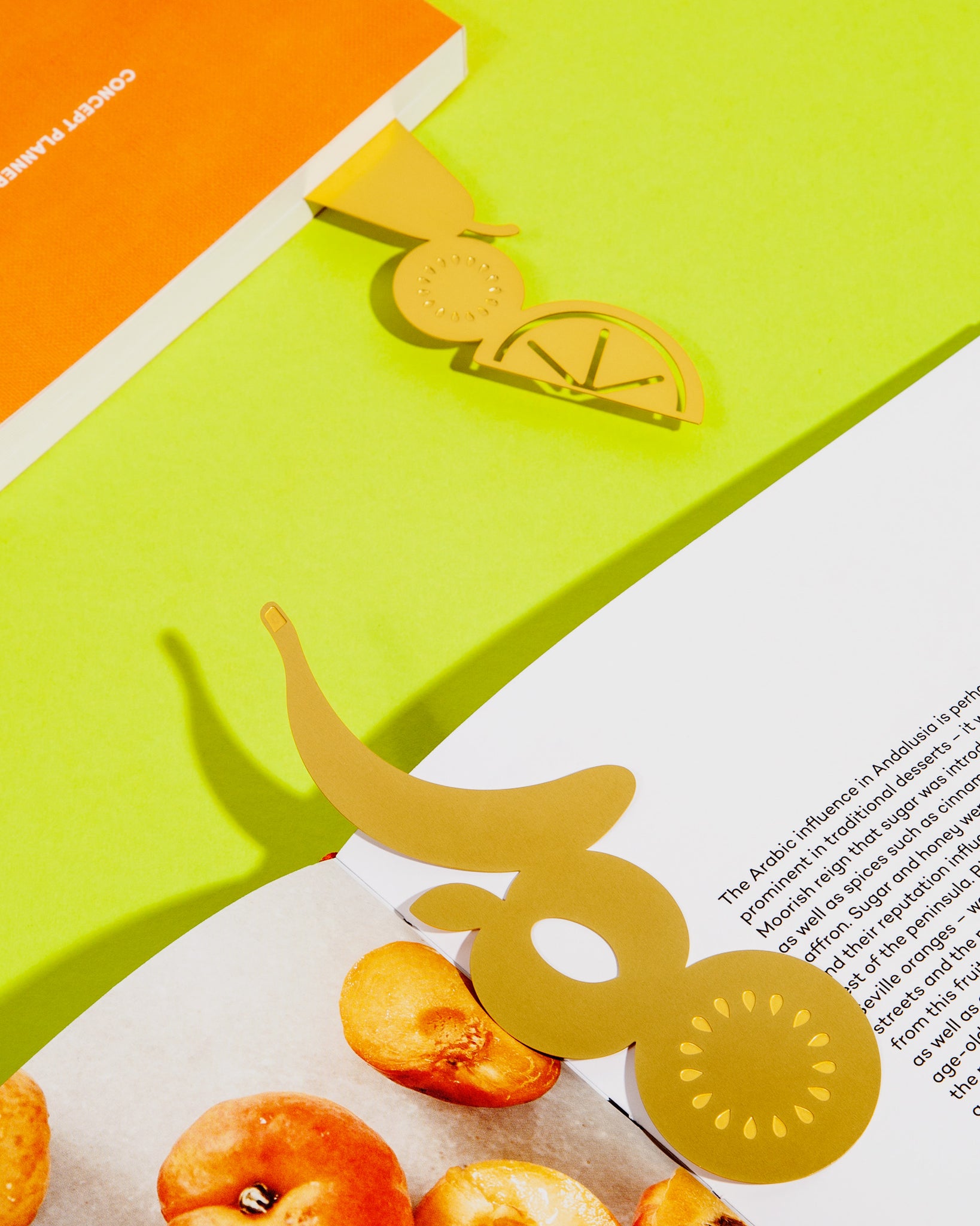 Concept Planner Brass Bookmark