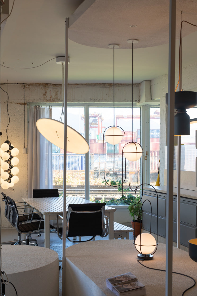 Lighting pieces by Lukas Peet.