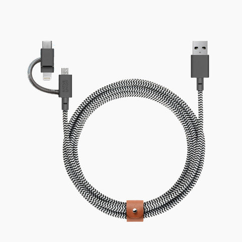 Native Union Belt Cable Universal in Zebra