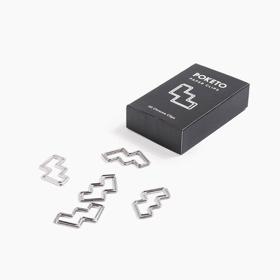 Shape Paper Clips in Chrome Steps