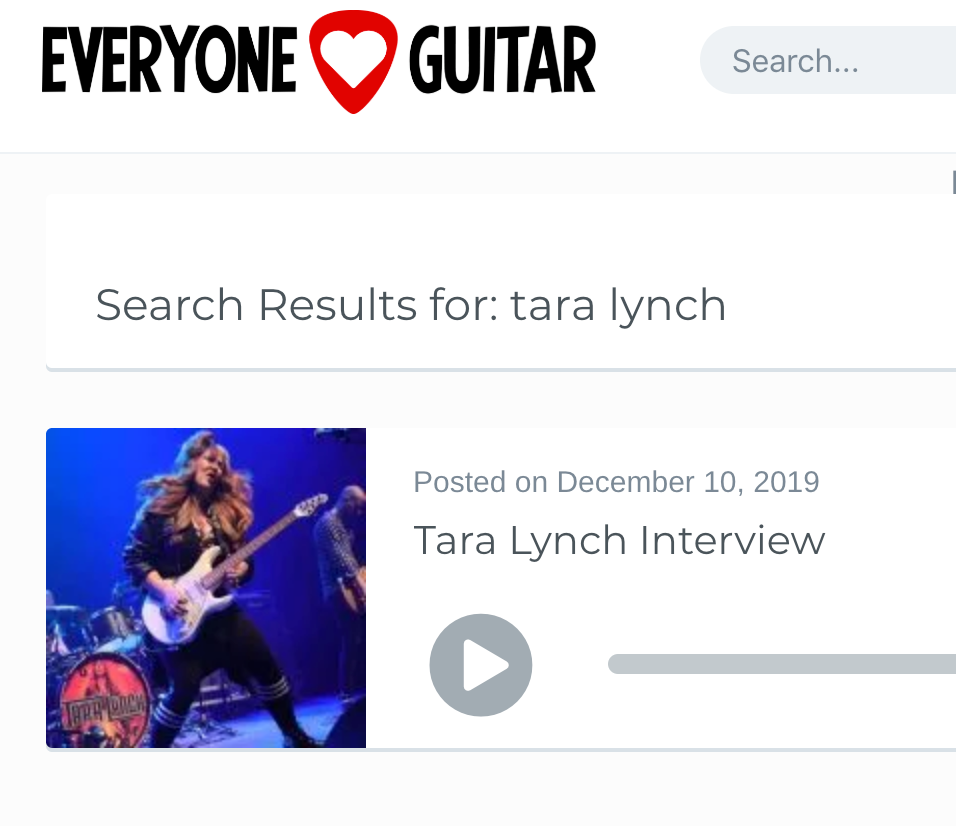 everyone loves guitar tara lynch live interview