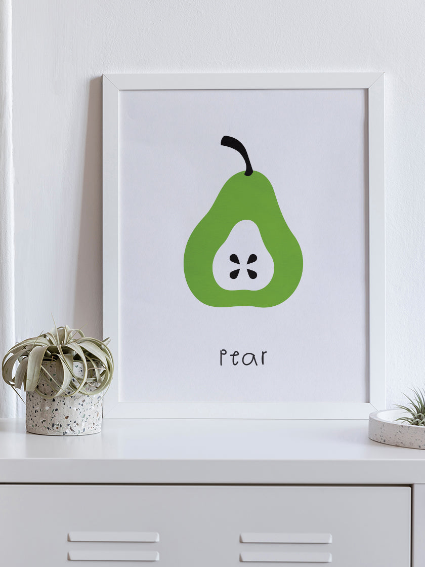 Pear - Pear Kids Room Poster