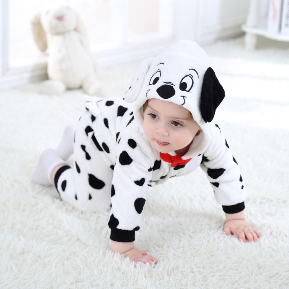 UNDERWRAPS Toddlers Dalmatian Puppy Plush Belly Babies Costume White Medium 
