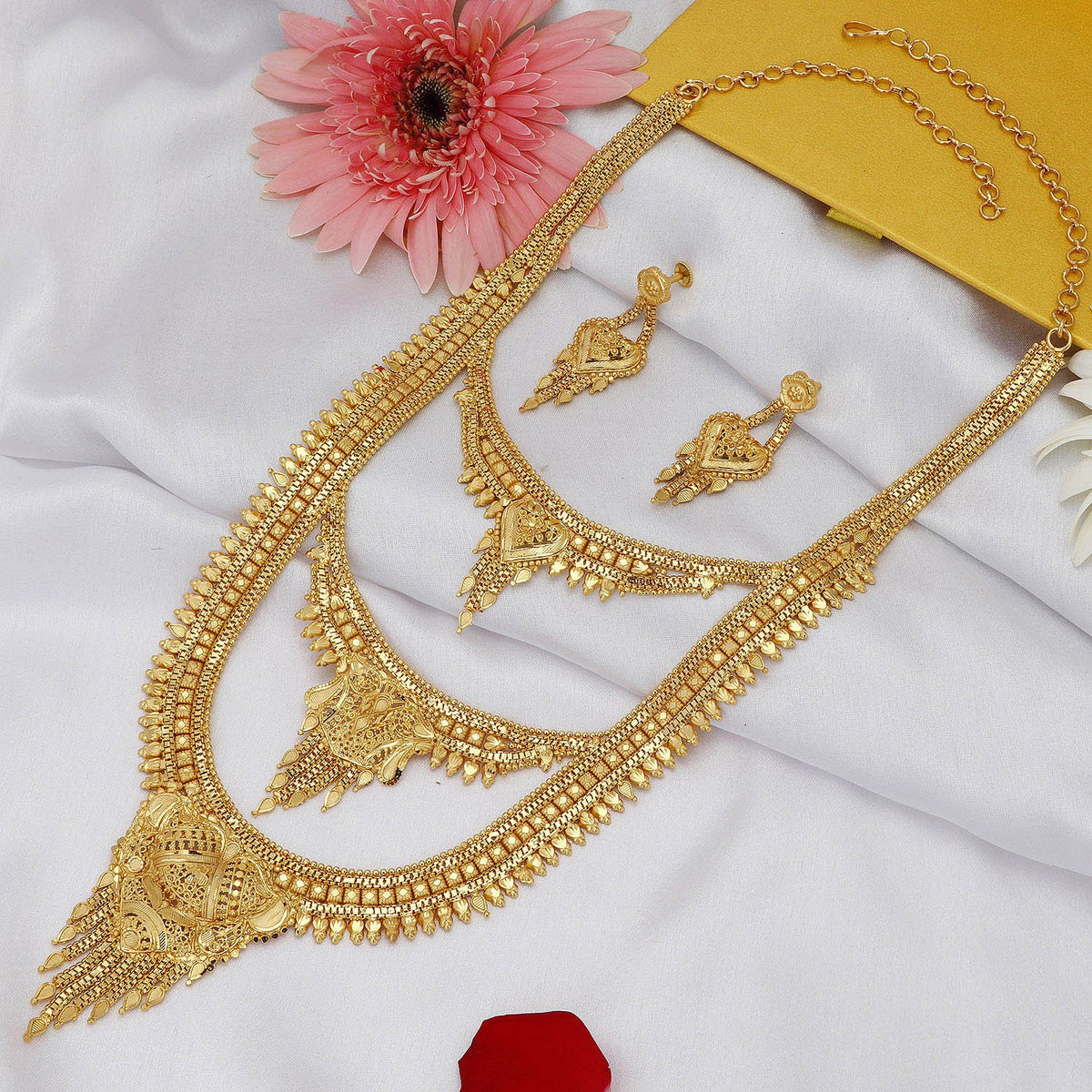 Sukkhi Marvellous 24 Carat 1 Gram Gold Jewellery Rani Haar ...