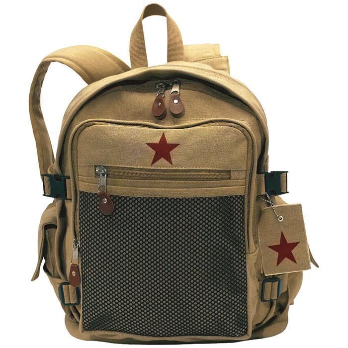 rothco vintage canvas compact backpack