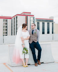 pink veil ombre veil coral veil rock n roll bride dip dye