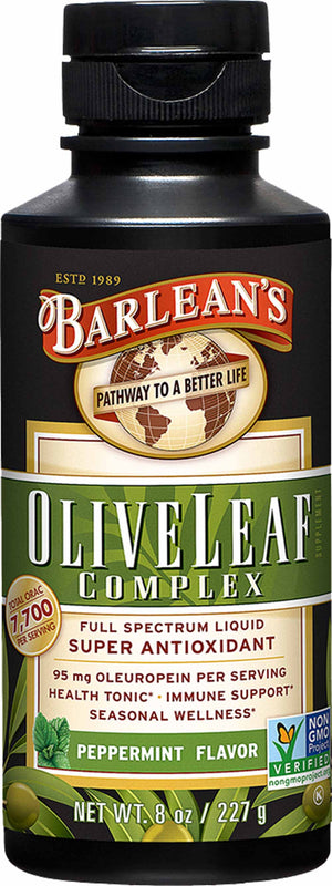 Barlean's Organic Oils Olive Leaf Complex Peppermint