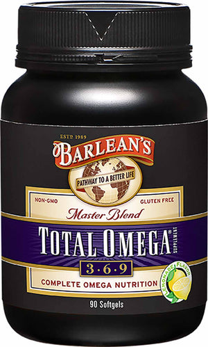 Barlean's Organic Oils Total Omega® 3-6-9 Lemonade Flavor Softgels