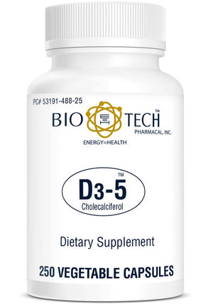 Bio-Tech Pharmacal  D3-5 (5000 IU) Vegetable Caps