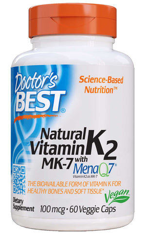 Doctor's Best Natural Vitamin K2 MK7 with MenaQ7 100mcg