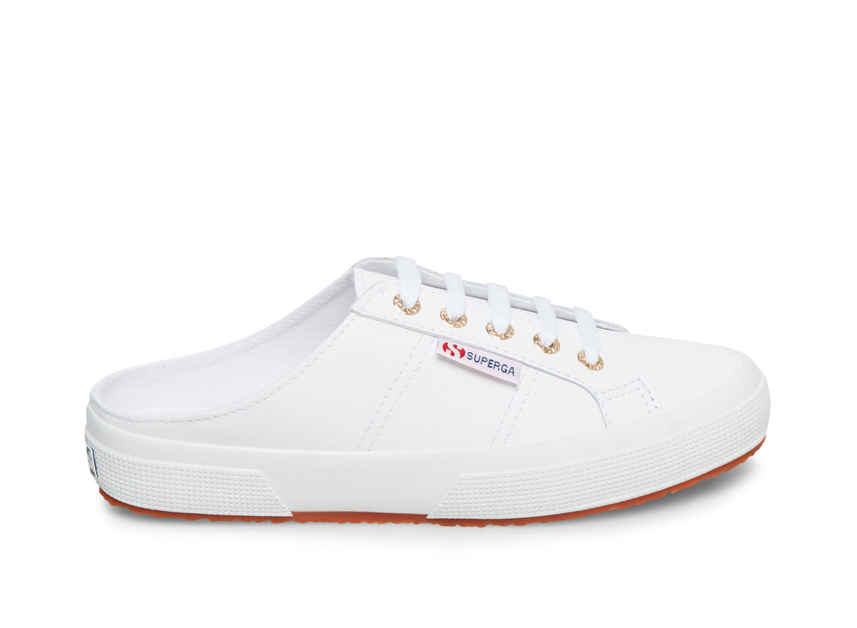 2402 LEANAPPAW WHITE-GOLD LEATHER – Superga