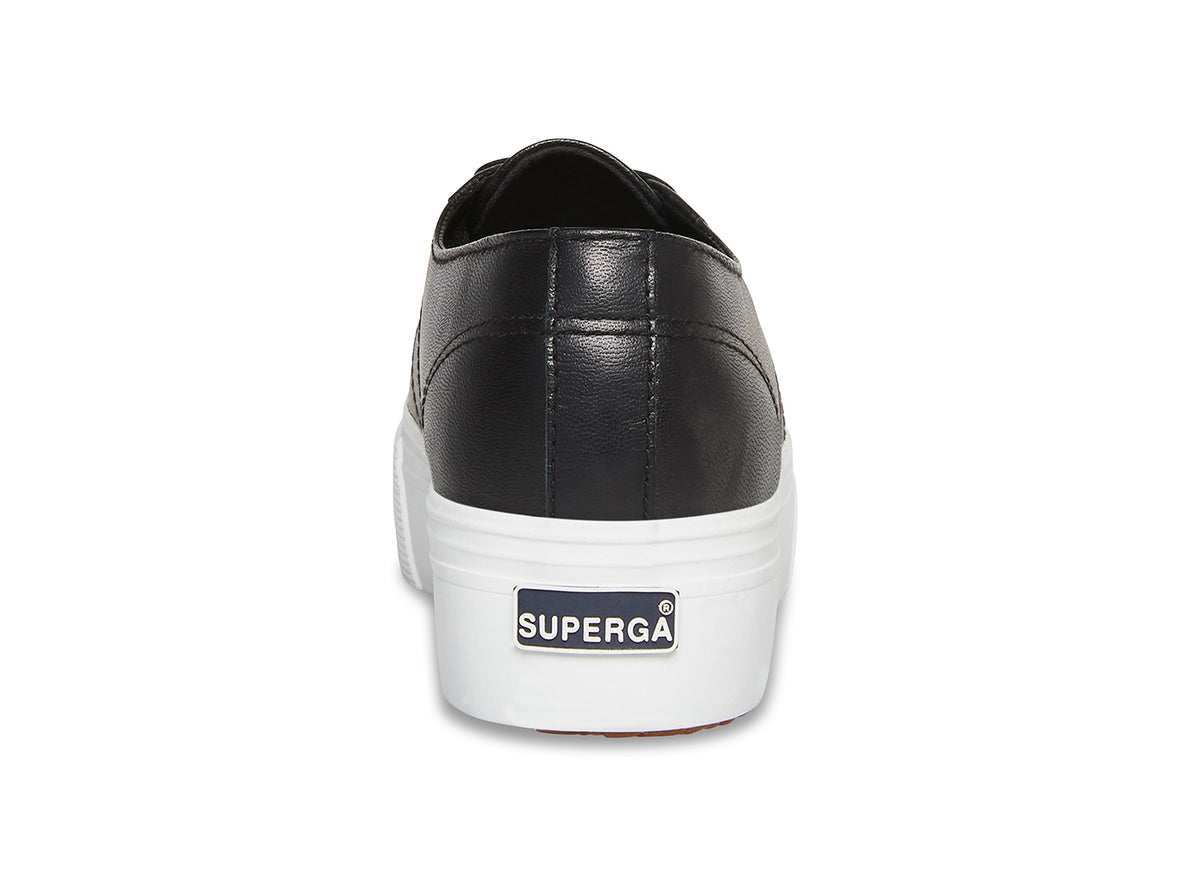 black leather superga