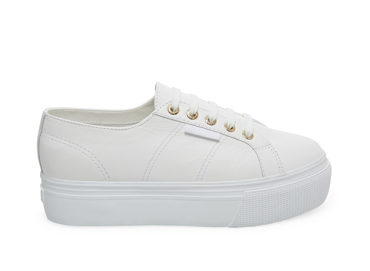 superga white sneakers leather