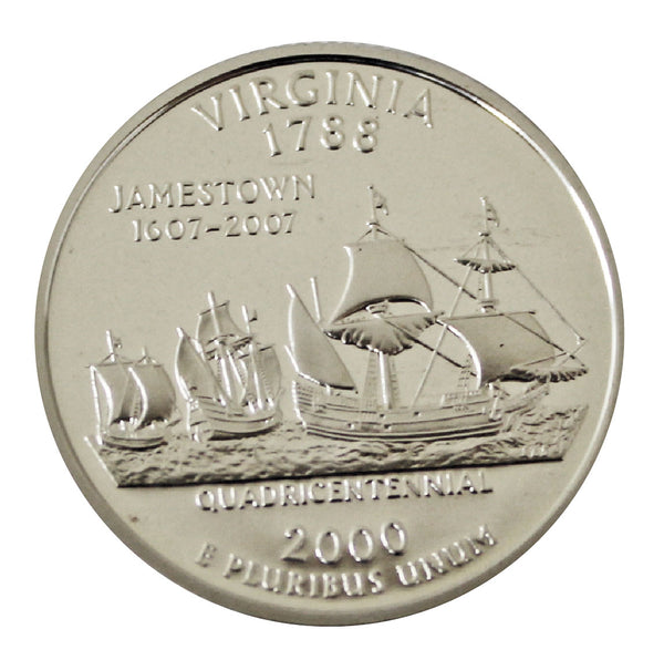 Details about   Cameo Proof 2000-S Virginia State Quarter~See All Our Proof Coins~Free Shipping~ 