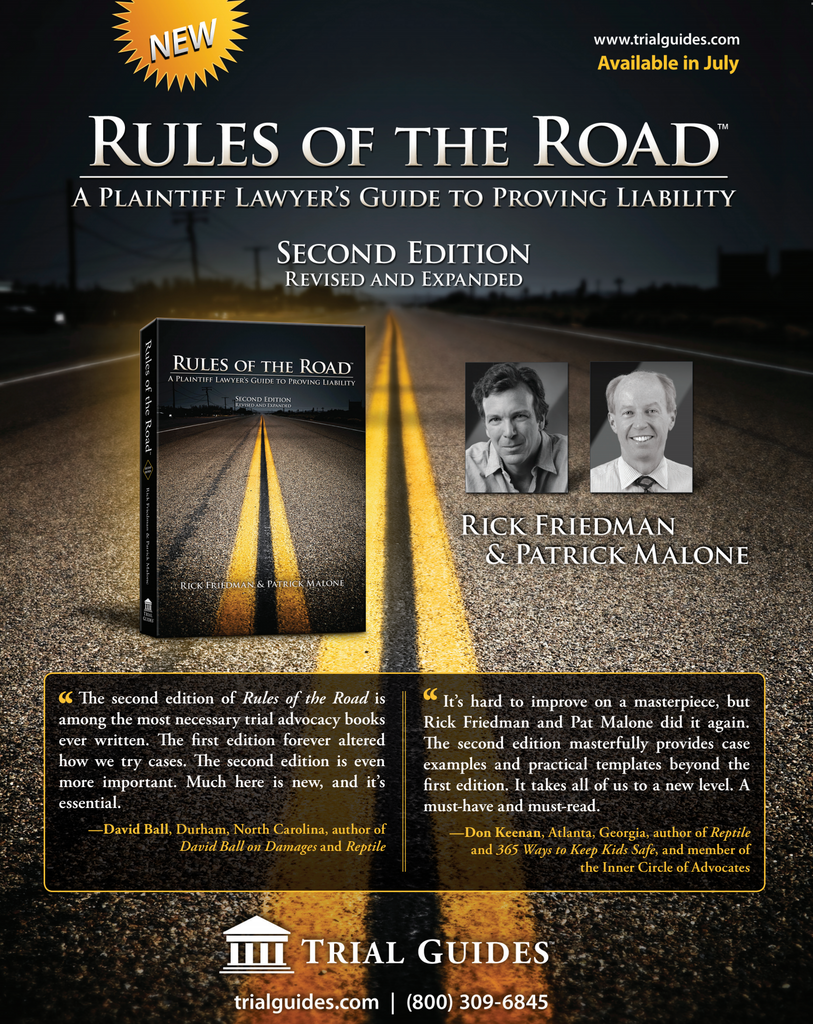 Rules of the Road Second Edition Is Released Trial Guides