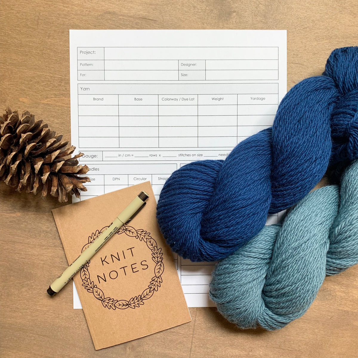 Free Knitting Planner Printable adKnits