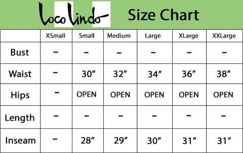 Overalls Size Chart