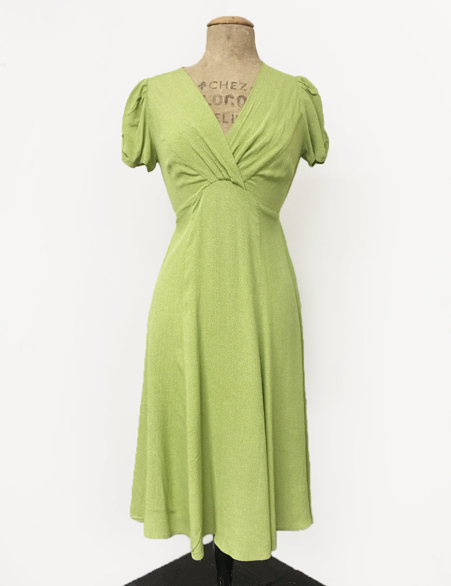 chartreuse green dress