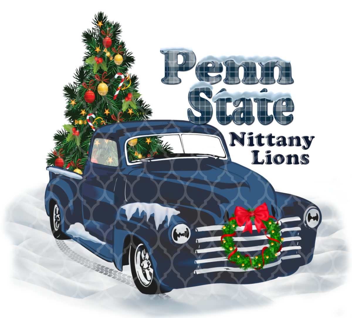 PENN STATE CHRISTMAS PICKUP Digital Designs by Liby