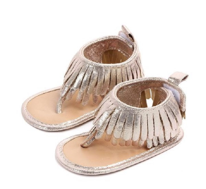 baby girl gold sandals