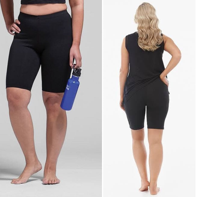 women's plus size cycling shorts