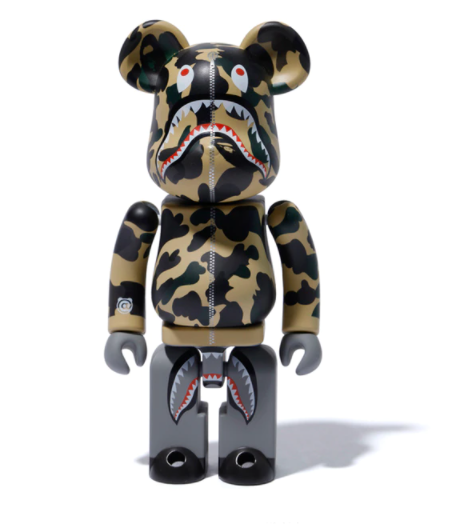 Bearbrick x Medicom 1st Camo Shark Superalloy Chogokin 200