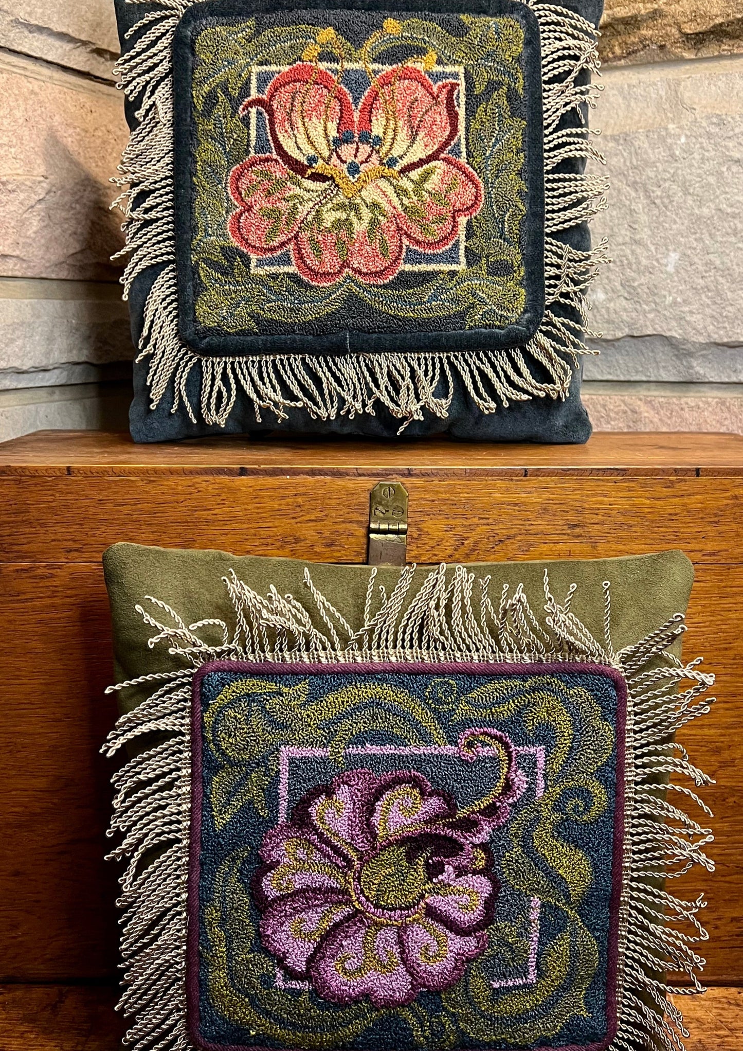 Blossom- Punch Needle Pattern, Paper and Cloth patterns, by Orphaned Wool