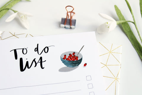 To Do List - Blog 5 Tips for surviving the quiet months | Katy Pillinger Designs