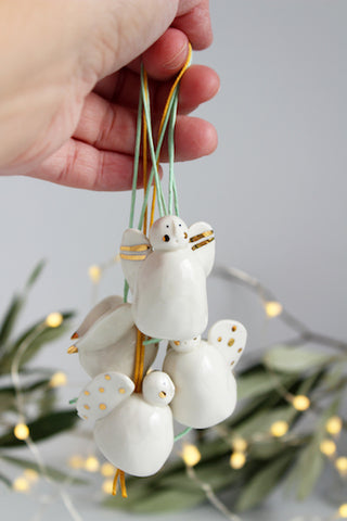 New Ceramic Christmas Tree decorations by Katy Pillinger Designs