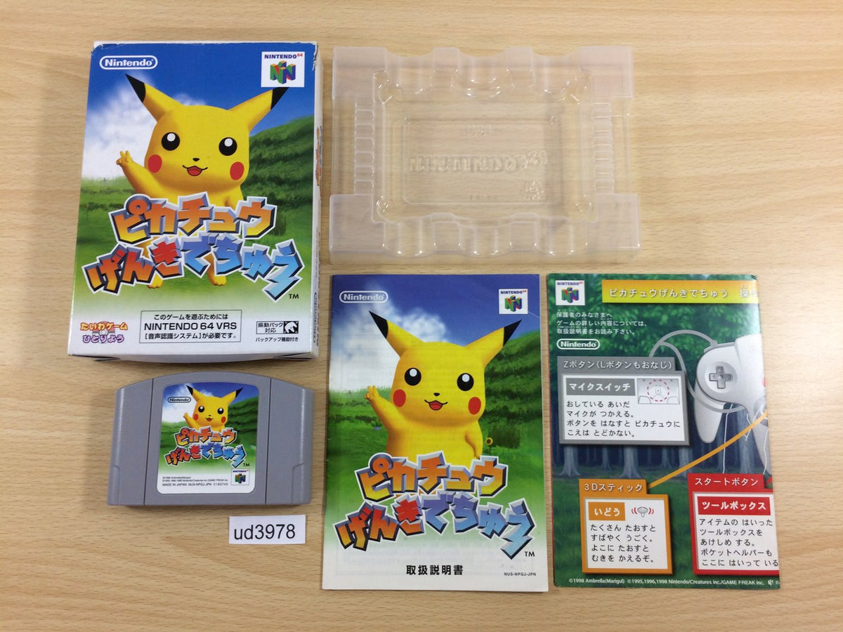 ud3978 Hey You, Pikachu! Pokemon BOXED N64 Nintendo 64 Japan – J4U 