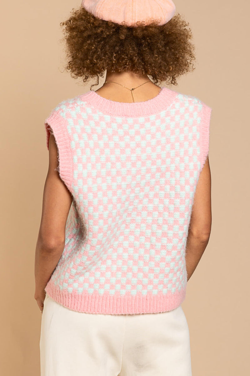 マルチボーダーシリーズ Mix Roop Sleeveless Sweater | www.tegdarco.com